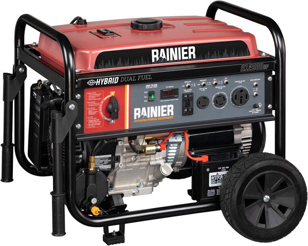 Rainier R12000DF Dual Fuel Portable Generator
