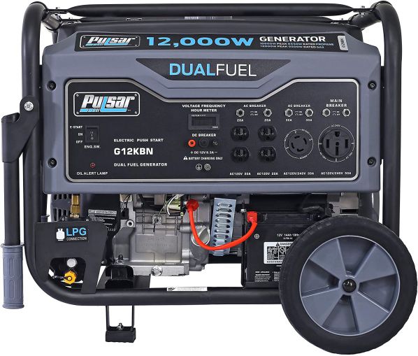 Pulsar G12KBN-SG Heavy Duty Portable Dual Fuel Generator