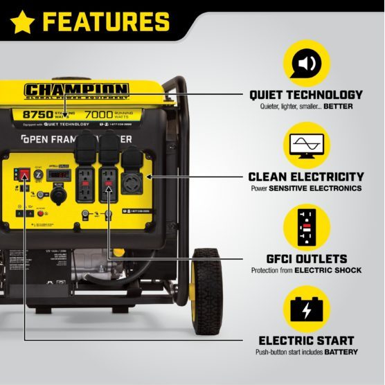 Feature of Champion 100520 DH Series Open Frame Inverter